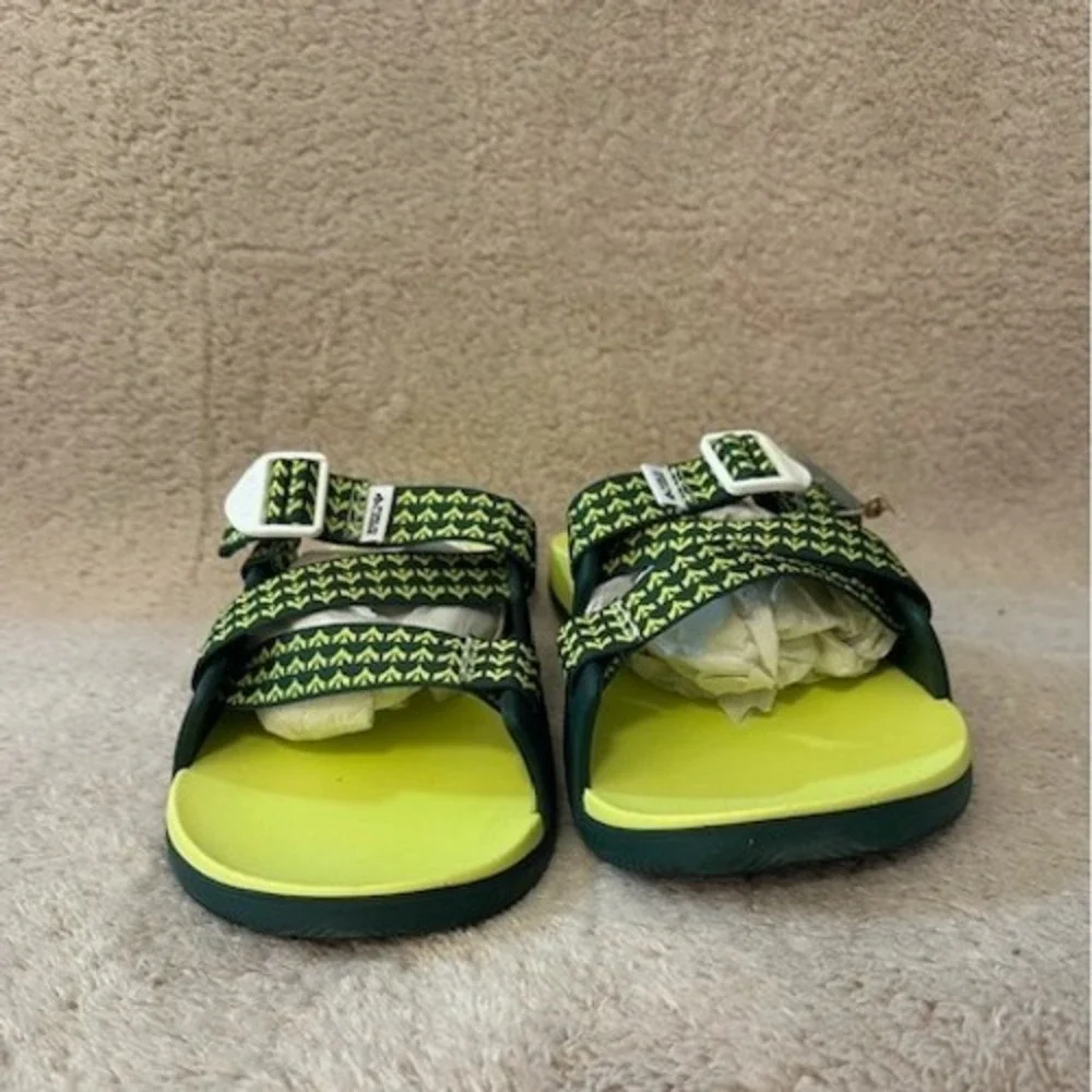 Chaco Black and Neon Green Sandals - Picture 2 of 8